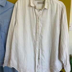 Everlane Cream Linen Shirt